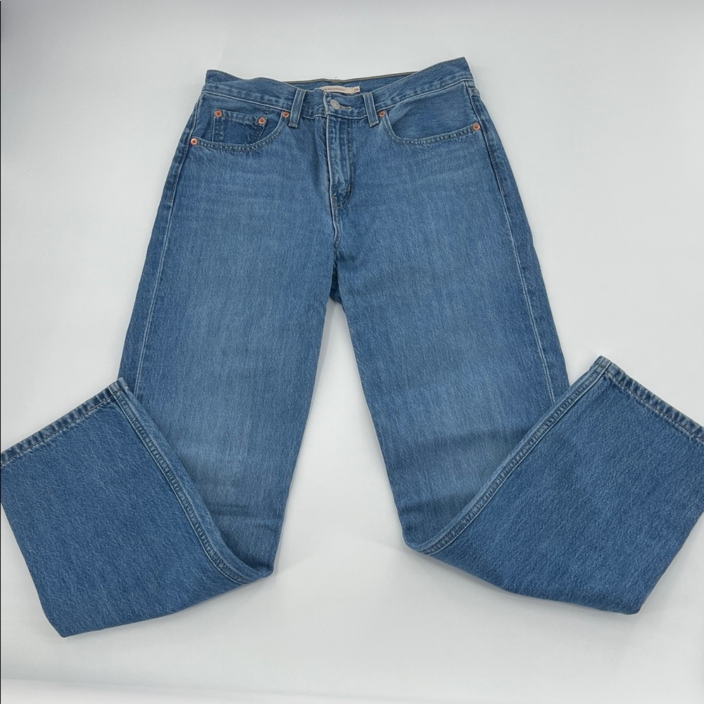 Levis low pro‎ straight Classic Blue Women's Jeans capsule staple wardrobe 26 - Picture 4 of 11